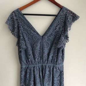 Madewell Flutter Sleeve Lace Dress